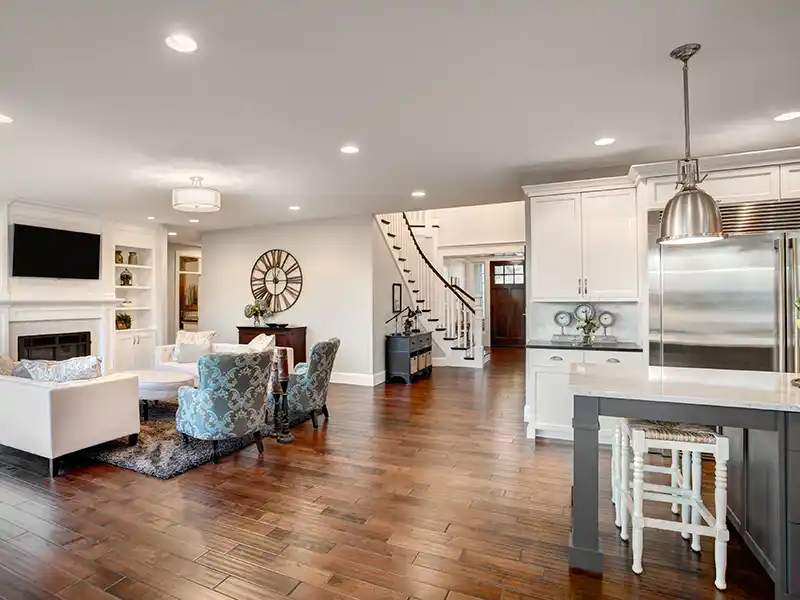 Modern home interior space